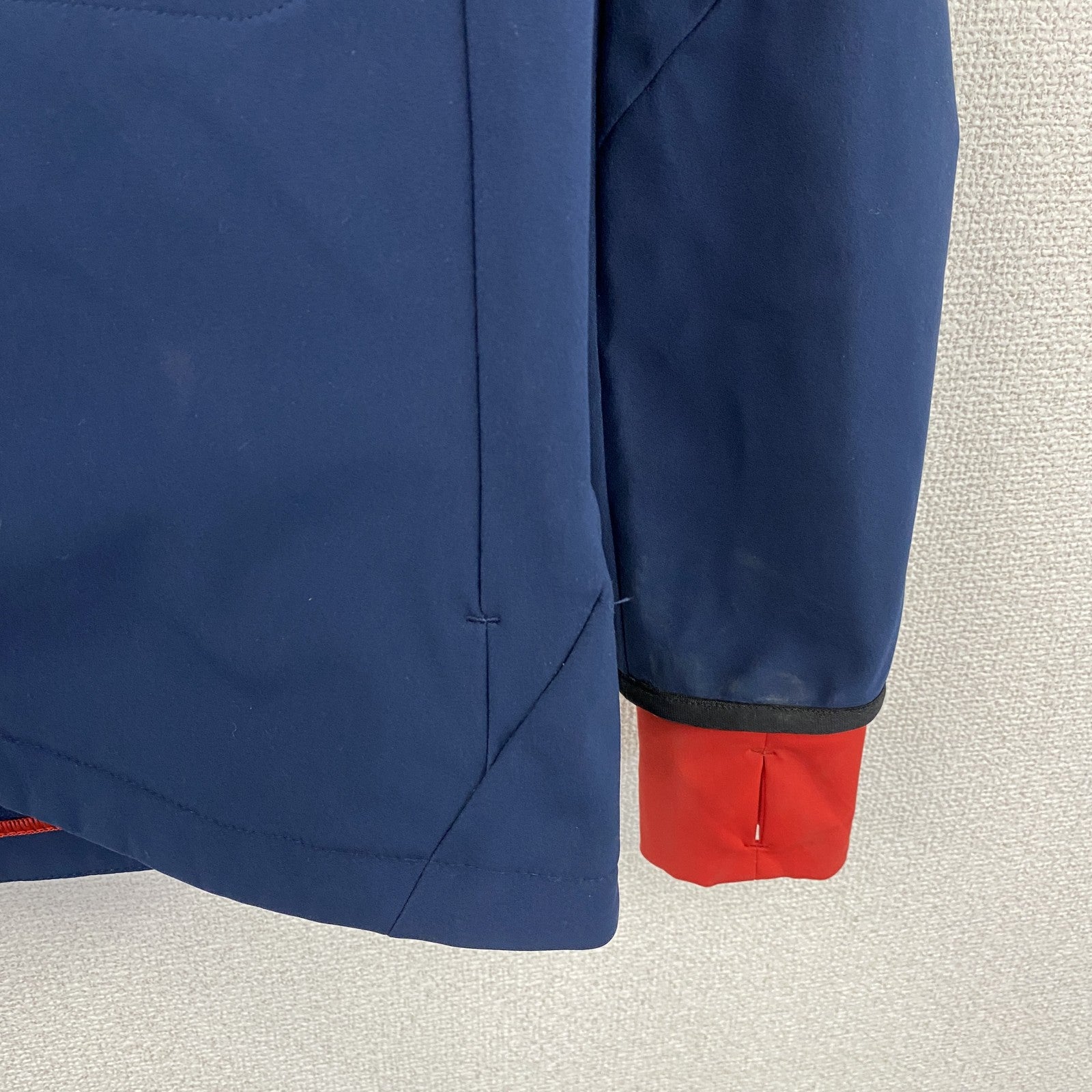 adidas　アディダス　フルジップウルトラウォームジャケット　フーデッドジャケット　紺　ネイビー　Lサイズ　古着