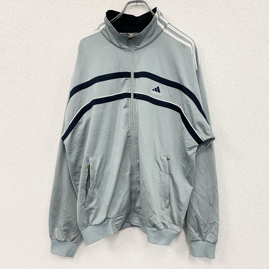 00s　adidas　アディダス　トラックジャケット/ジャージ　ヴィンテージ　グレー　Lサイズ
