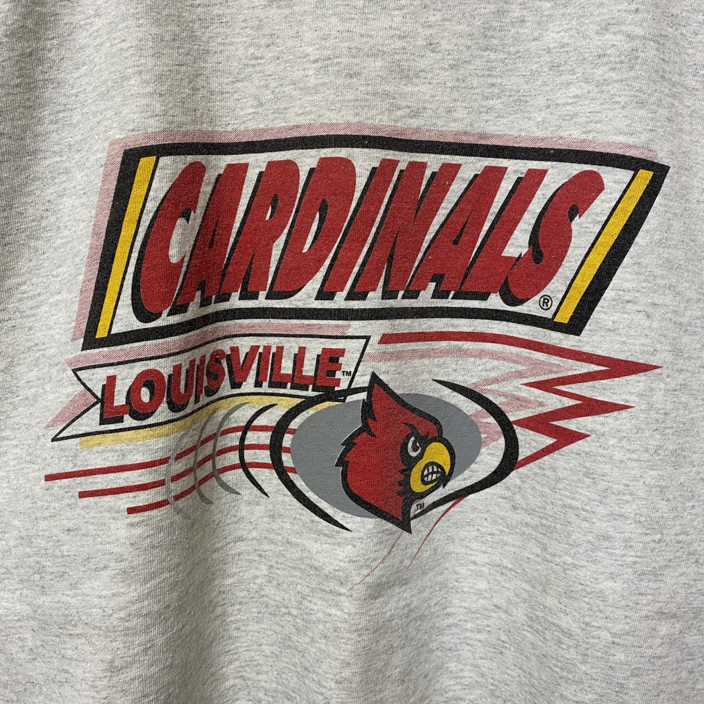 MLB　CARDINALS　半袖プリントTシャツ　白　ホワイト　霜降りカラー　レトロ　クルーネック　オーバーサイズ　古着