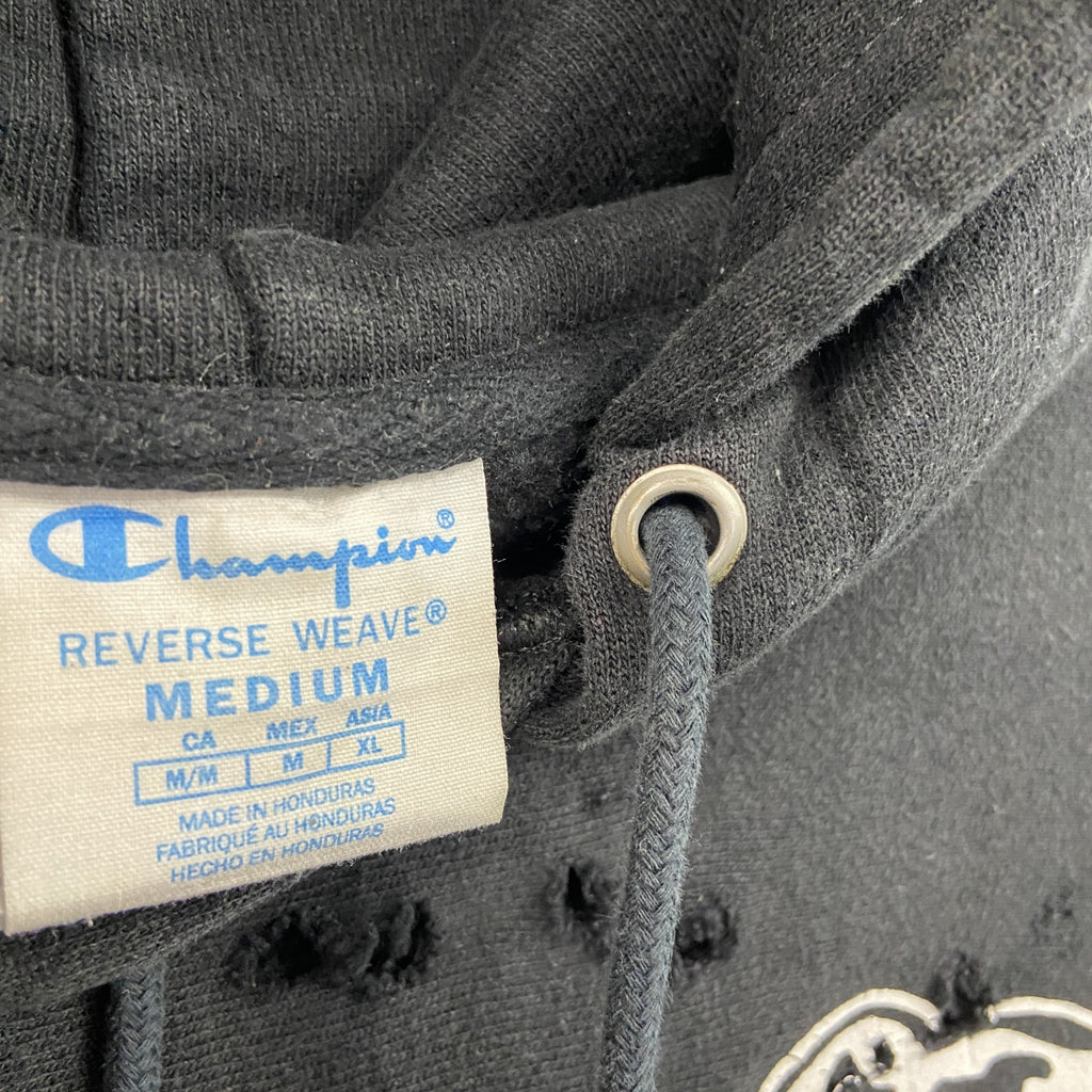 Champion　チャンピオン　リバースウィーブ　スウェットパーカー/フーディー　CHAOSINK　現行　黒　ブラック　Mサイズ トレーナー スウェットトップス フード付き 古着