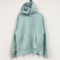 Champion　チャンピオン　リバースウィーブ　スウェットパーカー/フーディー　目無し　刺繍ロゴ　現行　水色　ブルー　Lサイズ　古着