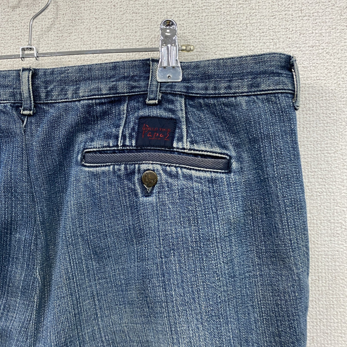 Papas　パパス　デニムパンツ/ジーンズ　ジップフライ　インディゴ　2XLサイズ　古着