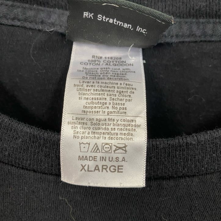 HARLEY DAVIDSON　ハーレーダビッドソン　半袖両面プリントTシャツ　黒　ブラック　XLサイズ