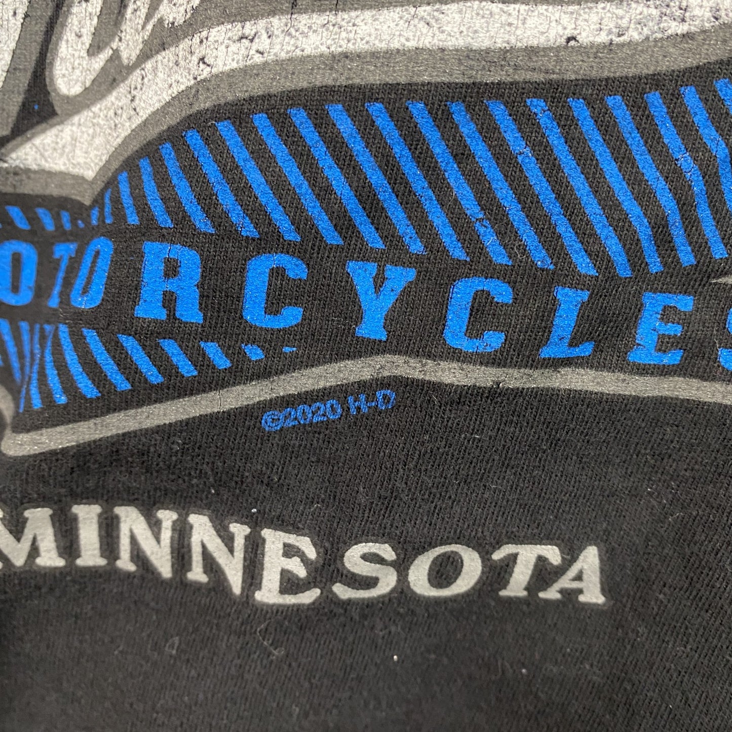 HARLEY DAVIDSON　ハーレーダビッドソン　半袖両面プリントTシャツ　黒　ブラック　XLサイズ