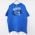 Volkswagen　フォルクスワーゲン　半袖Tシャツ　ワーゲンバス　青　ブルー　古着