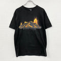 00s　キラウエア火山　半袖プリントTシャツ　ヴィンテージ　黒　ブラック　古着