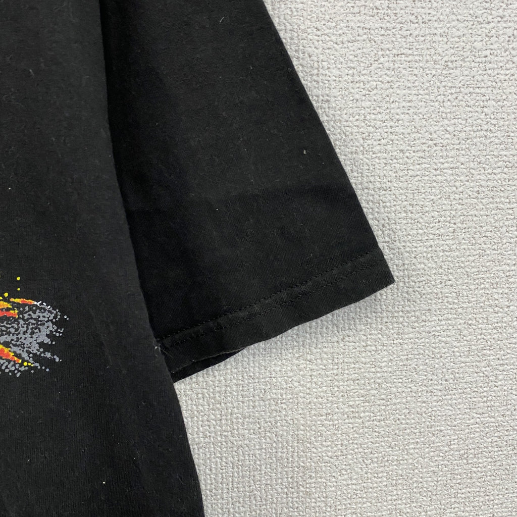 00s　キラウエア火山　半袖プリントTシャツ　ヴィンテージ　黒　ブラック　古着