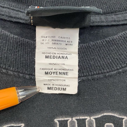 HARLEY DAVIDSON　ハーレーダビッドソン　長袖両面プリントTシャツ　黒　ブラック　Mサイズ