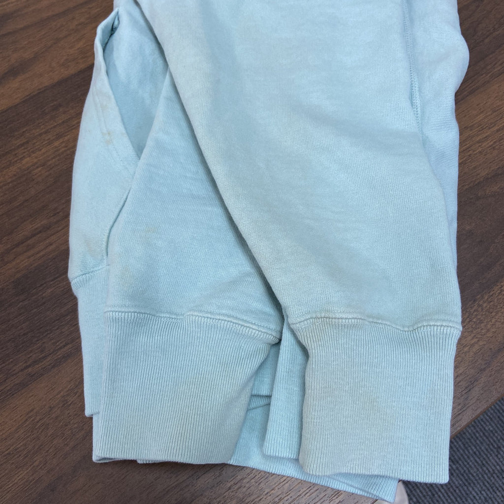 Champion　チャンピオン　リバースウィーブ　スウェットパーカー/フーディー　目無し　刺繍ロゴ　現行　水色　ブルー　Lサイズ　古着