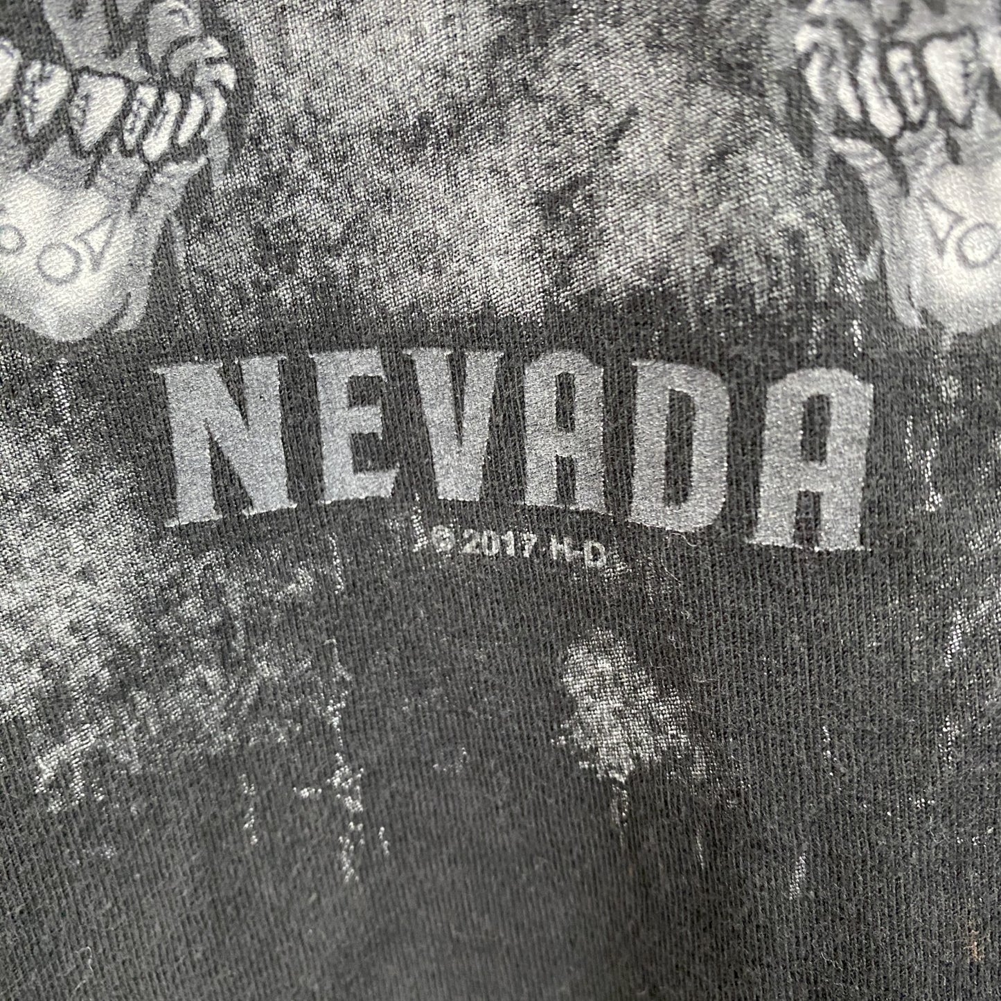 HARLEY DAVIDSON　ハーレーダビッドソン　長袖両面プリントTシャツ　黒　ブラック　Mサイズ