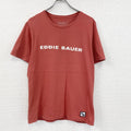 Eddie Bauer　エディーバウアー　半袖プリントTシャツ　赤　レッド　Sサイズ　古着