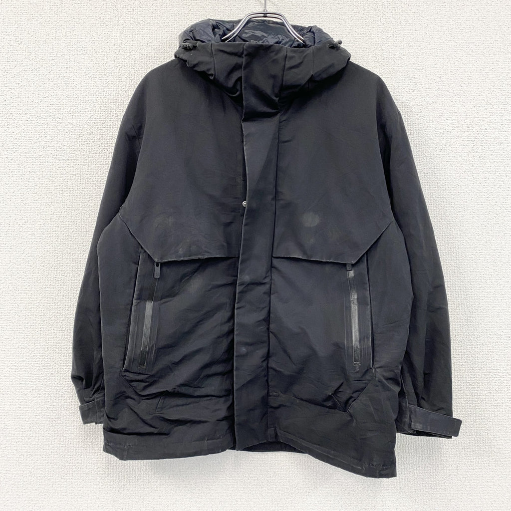 UNIQLO　ユニクロ　ハイブリッドダウンオーバーサイズパーカ　ダウン90%　黒　ブラック　Sサイズ　古着