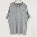 00s　NIKE　ナイキ　半袖Tシャツ　ヴィンテージ　刺繍ロゴ　グレー　灰色　2XLサイズ　古着