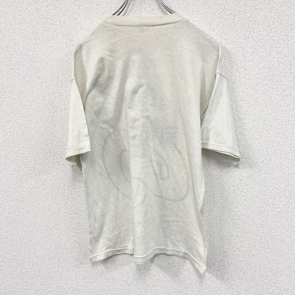 ～90s　半袖プリントTシャツ　モンキー　ユーロヴィンテージ　白　ホワイト　古着