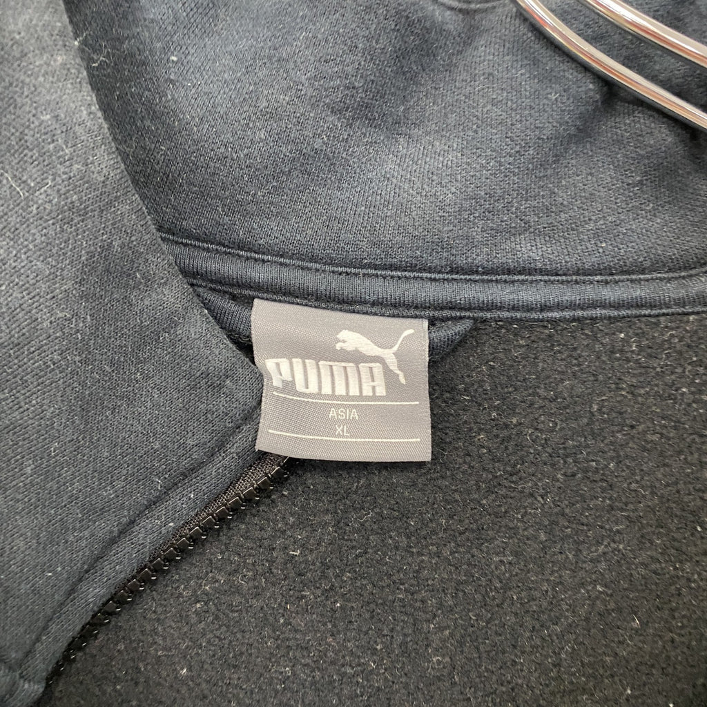 PUMA　プーマ　フルジップスウェットジャケット　黒　ブラック　XLサイズ　古着