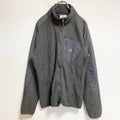 Champion　チャンピオン　長袖ハイネックプリントブルゾン　裏地ボアアウター　グレー　灰色　ヴィンテージ　Mサイズ　古着