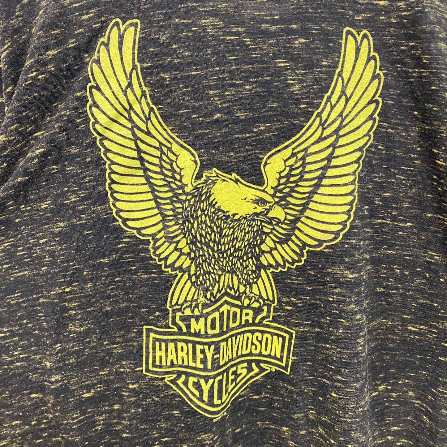 HARLEY DAVIDSON　ハーレーダビッドソン　半袖プリントTシャツ　黒　ブラック　Lサイズ
