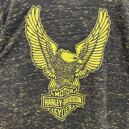 HARLEY DAVIDSON　ハーレーダビッドソン　半袖プリントTシャツ　黒　ブラック　Lサイズ