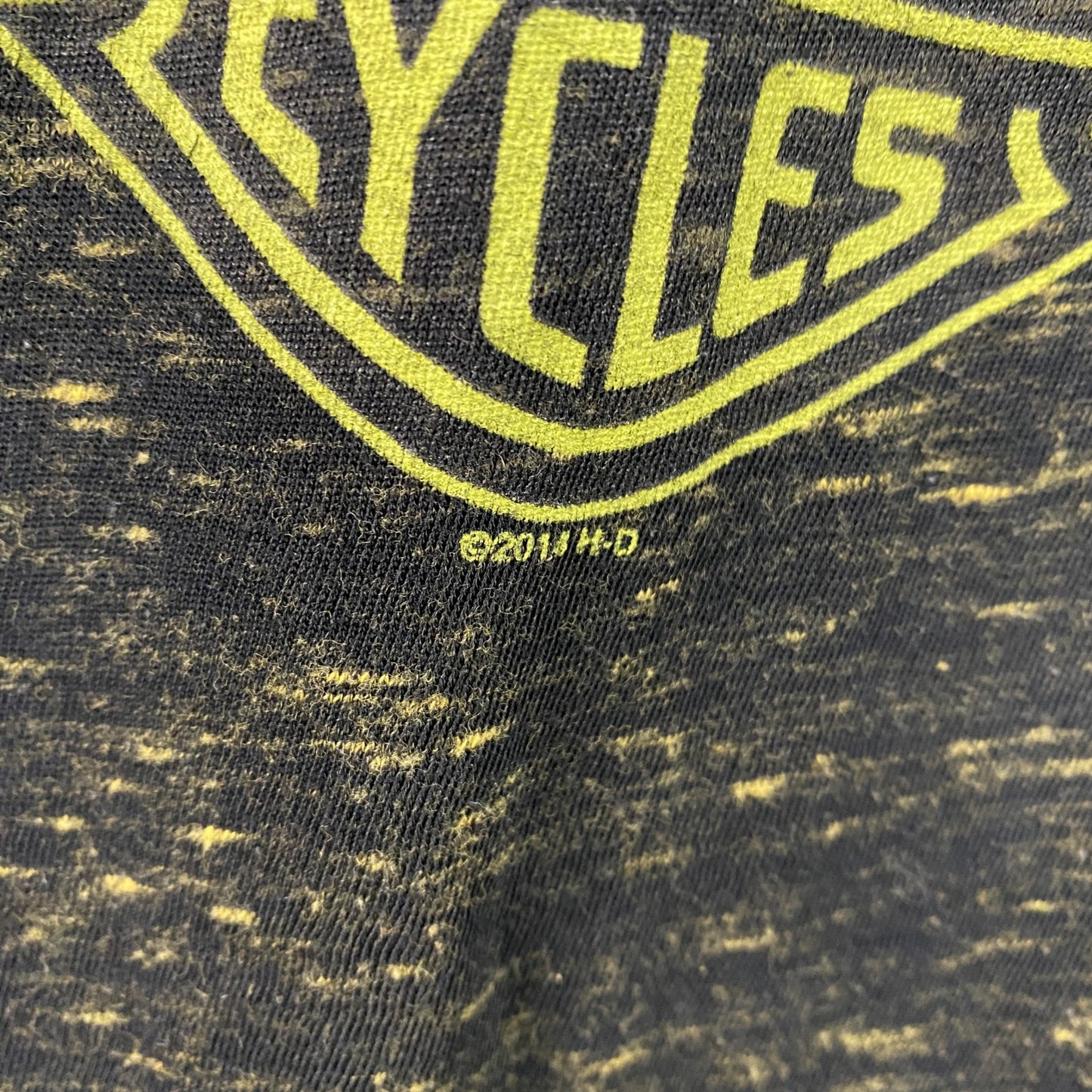 HARLEY DAVIDSON　ハーレーダビッドソン　半袖プリントTシャツ　黒　ブラック　Lサイズ