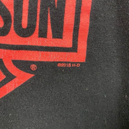 HARLEY DAVIDSON　ハーレーダビッドソン　半袖プリントTシャツ　黒　ブラック　XLサイズ