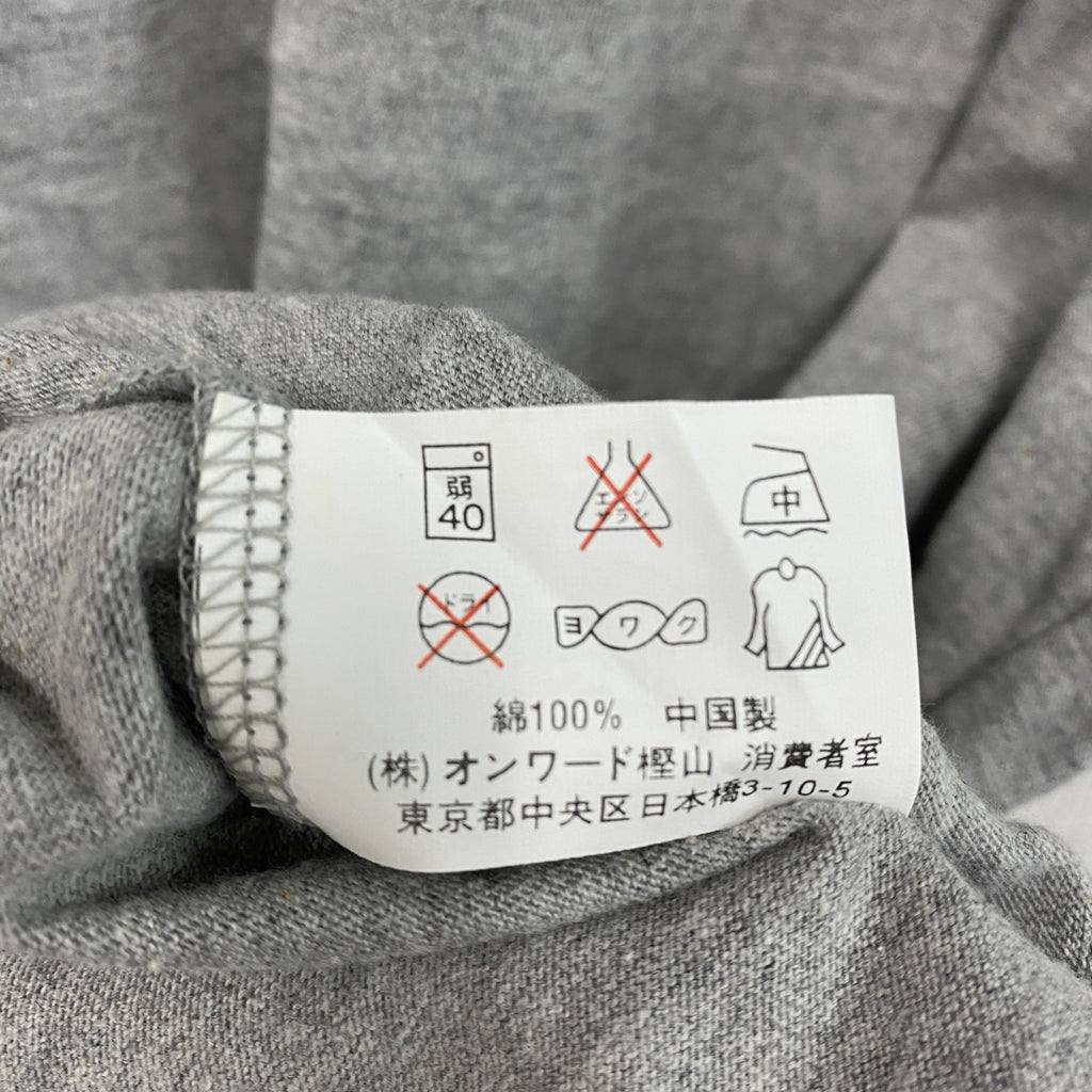 古着 used　～00s　MD　マグナムドライ　半袖プリントTシャツ　リンガーT　ヴィンテージ　灰色　グレー