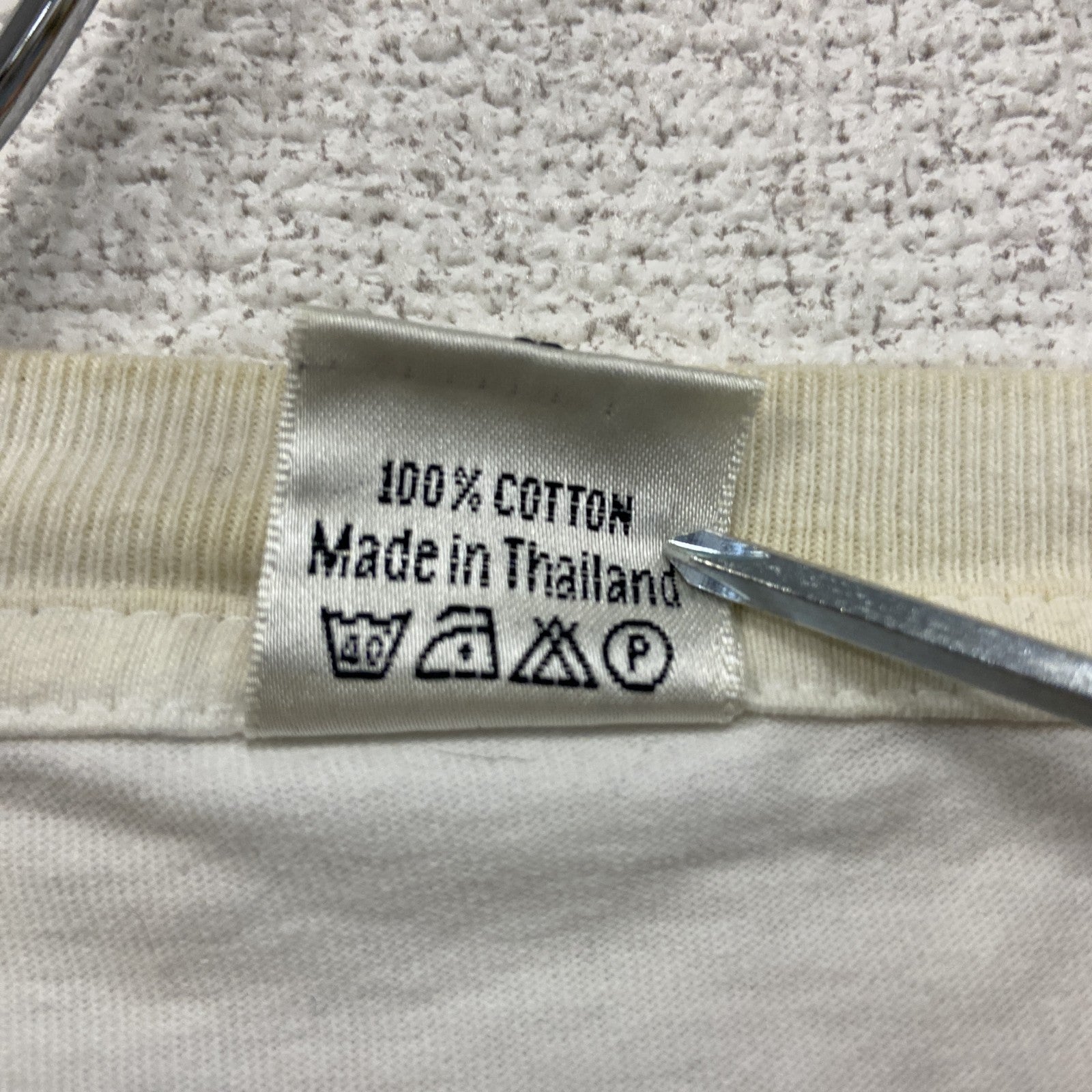 COLOUR　半袖Tシャツ　アニマルT　象　スーベニア　白　ホワイト　Lサイズ　古着
