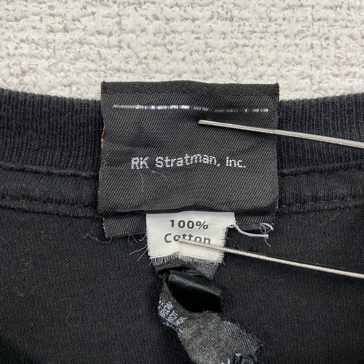 古着 used　HARLEY DAVIDSON　ハーレーダビッドソン　半袖プリントTシャツ　黒　ブラック　2XLサイズ