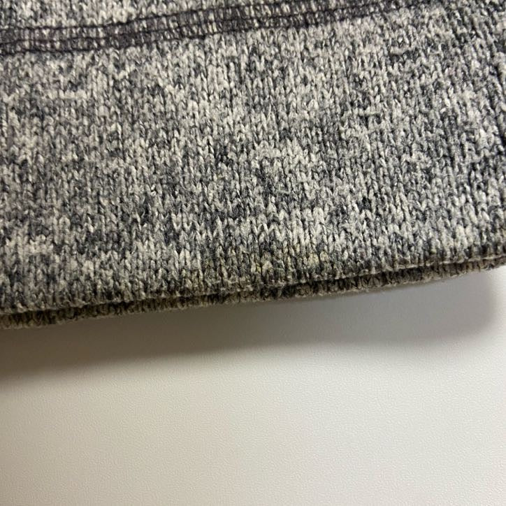 Champion　長袖カレッジハーフジップ刺繍スウェット　トレーナー　エルムハースト大学　グレー　灰色　Lサイズ　古着