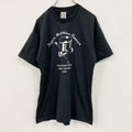 ～00s　FRUIT OF THE LOOM　フルーツオブザルーム　半袖プリントTシャツ　アーチプリント　黒　ブラック　Lサイズ　古着