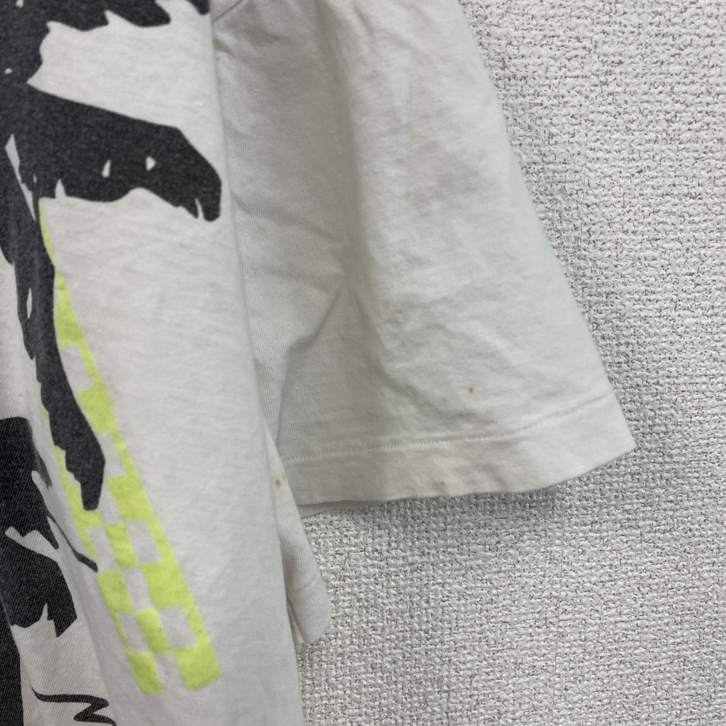 80s～　Champion　チャンピオン　半袖プリントTシャツ　トリコタグ　ユーロ　白　ホワイト　Mサイズ　　ヴィンテージ　古着
