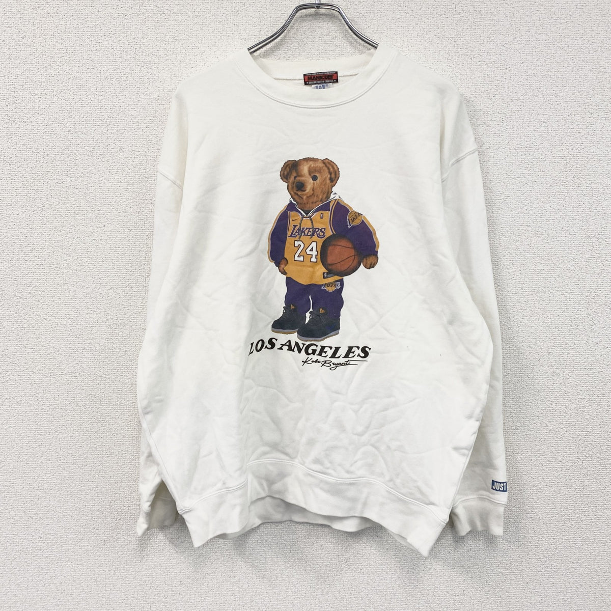 Los Angeles LAKERS　Kobe Bryant 24 　ロサンゼルスレイカーズ　スウェット/トレーナー　NBA　白　ホワイト　XLサイズ　古着