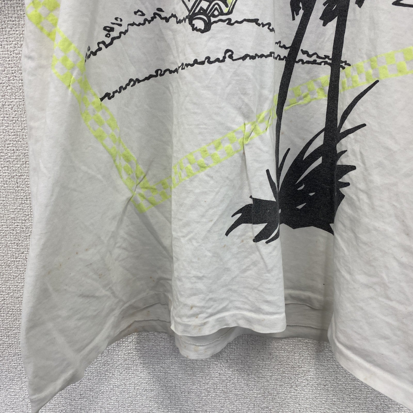 80s～　Champion　チャンピオン　半袖プリントTシャツ　トリコタグ　ユーロ　白　ホワイト　Mサイズ　　ヴィンテージ　古着