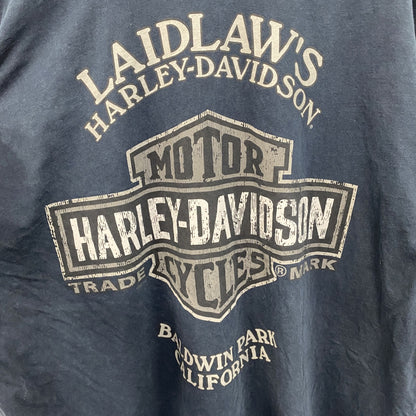 HARLEY DAVIDSON　ハーレーダビッドソン　半袖プリントTシャツ　紺　ネイビー　2XLサイズ