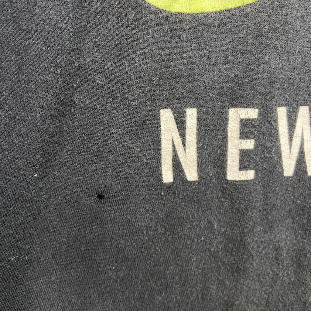 NIKE　ナイキ　半袖プリントTシャツ　NEW YORK　スウッシュ　デカロゴ　黒　ブラック　XLサイズ　古着