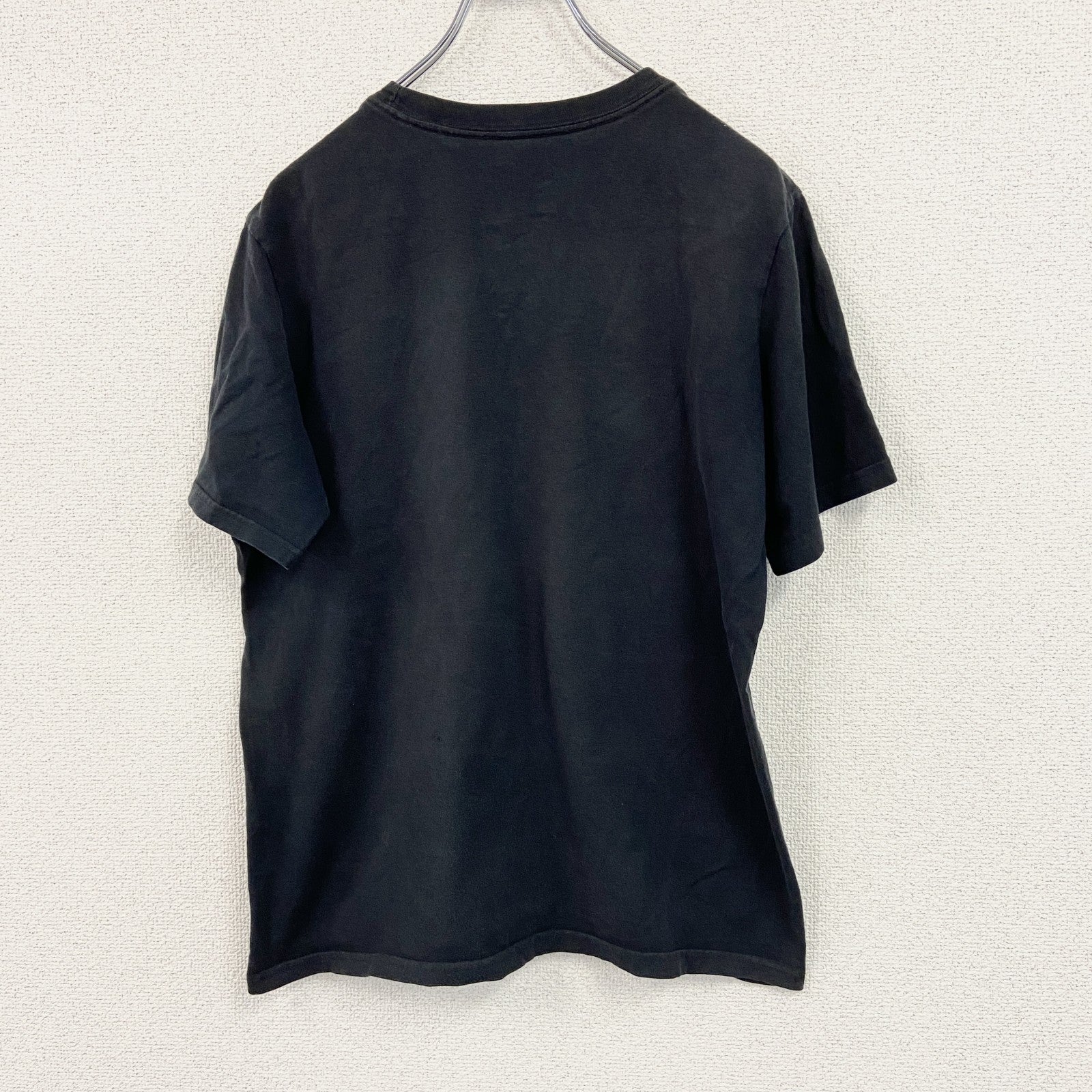 NIKE　ナイキ　半袖プリントTシャツ　NEW YORK　スウッシュ　デカロゴ　黒　ブラック　XLサイズ　古着
