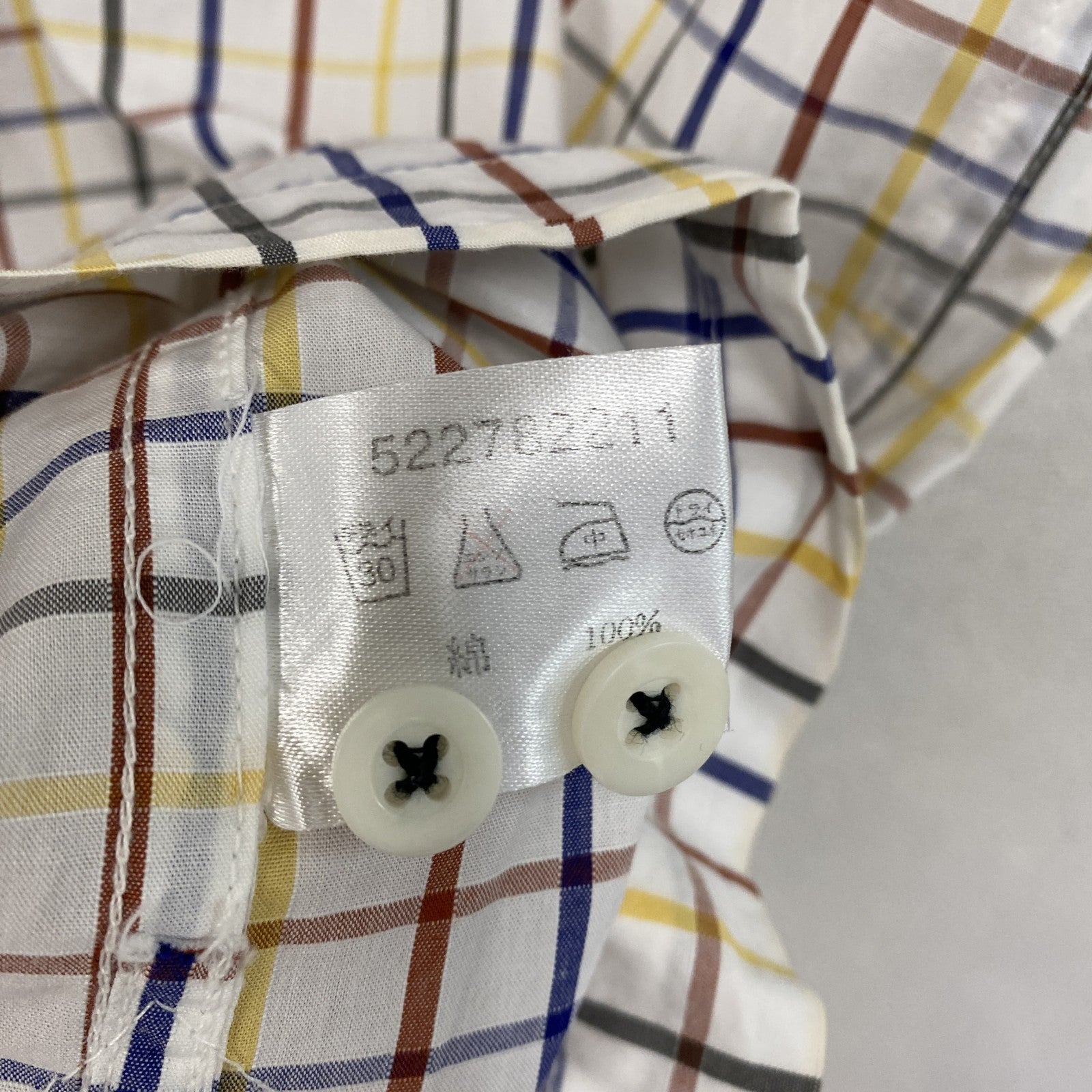 PAGELO　パジェロ　半袖ボタンダウンシャツ　チェック柄　マルチカラー　Lサイズ　古着