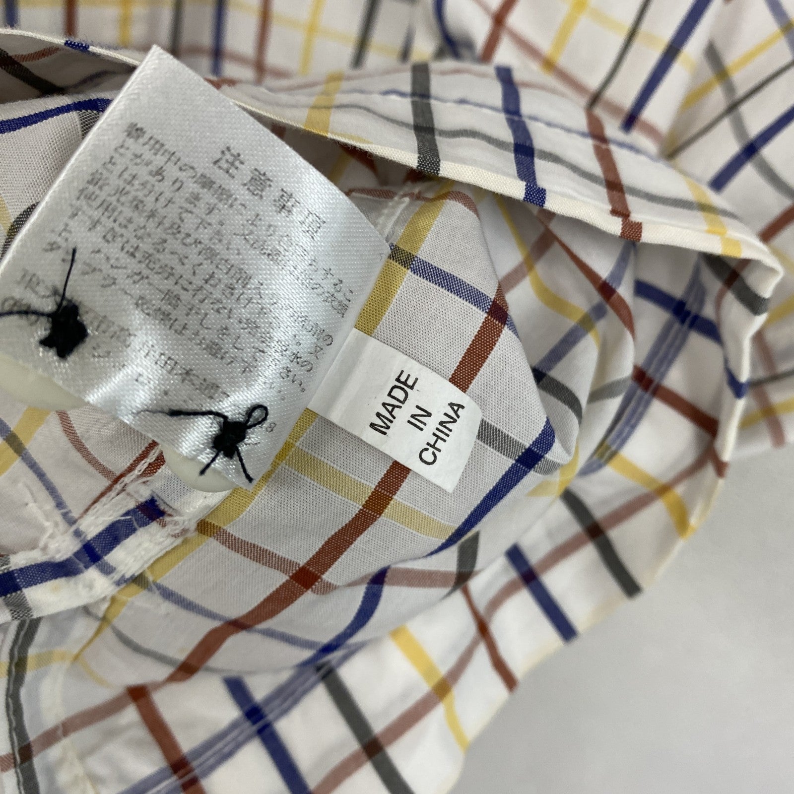 PAGELO　パジェロ　半袖ボタンダウンシャツ　チェック柄　マルチカラー　Lサイズ　古着
