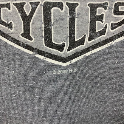 00s　HARLEY DAVIDSON　ハーレーダビッドソン　半袖プリントTシャツ　灰色　グレー　3XLサイズ