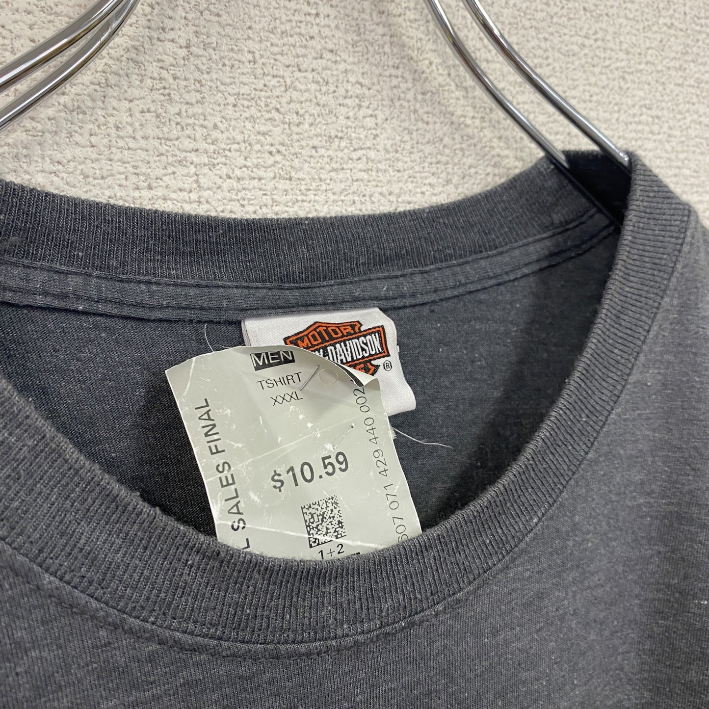00s　HARLEY DAVIDSON　ハーレーダビッドソン　半袖プリントTシャツ　灰色　グレー　3XLサイズ