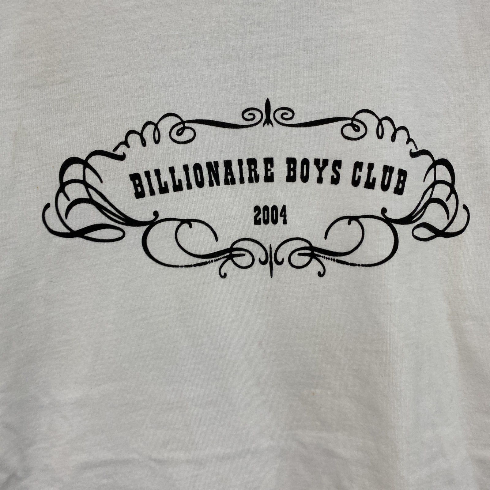 BILLIONAIRE BOYS CLUB　ビリオネアボーイズクラブ　半袖プリントTシャツ　白　ホワイト　XLサイズ　古着