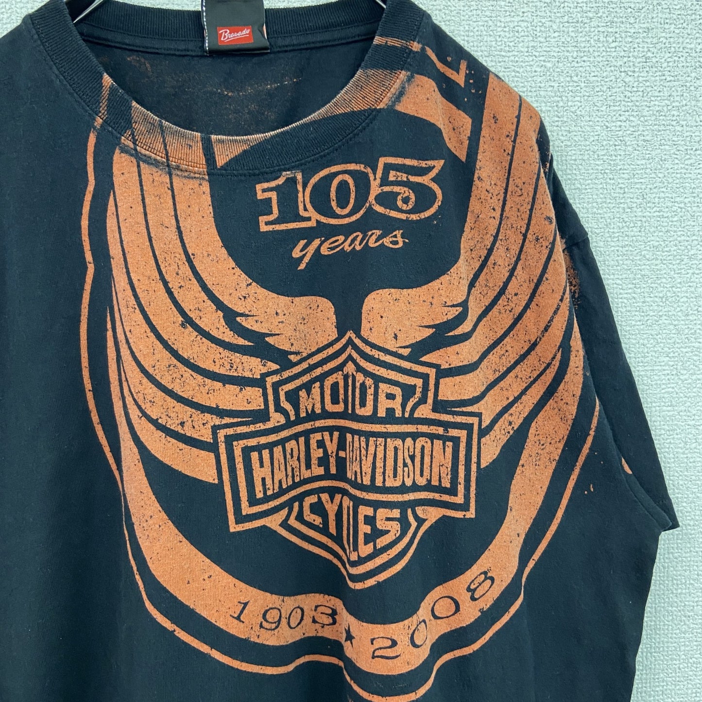 古着 used　00s　HARLEY DAVIDSON　ハーレーダビッドソン　半袖プリントTシャツ　黒　ブラック