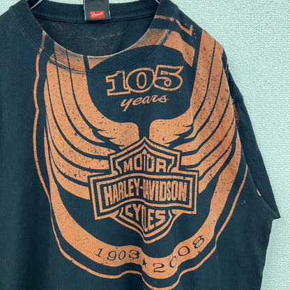 古着 used　00s　HARLEY DAVIDSON　ハーレーダビッドソン　半袖プリントTシャツ　黒　ブラック