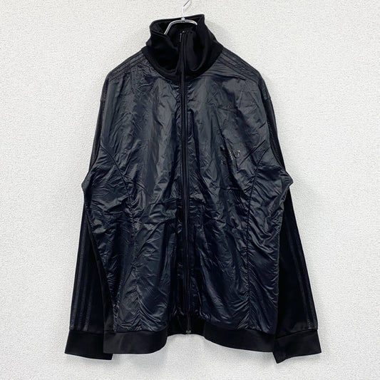 00s　adidas　アディダス　トラックジャケット/ジャージ　ヴィンテージ　黒　ブラック　2XLサイズ