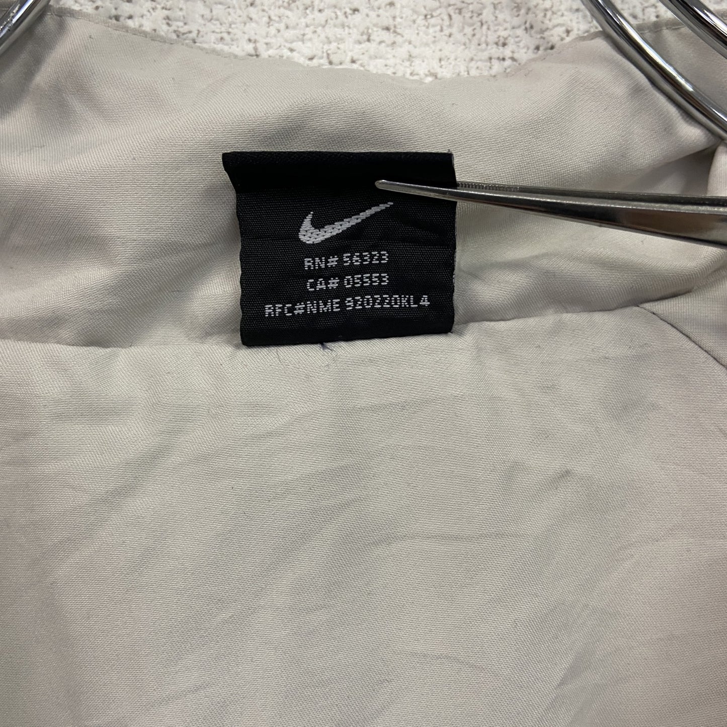 古着 used　NIKE GOLF　ナイキゴルフ　フルジップナイロンジャケット　紺　ネイビー　Lサイズ