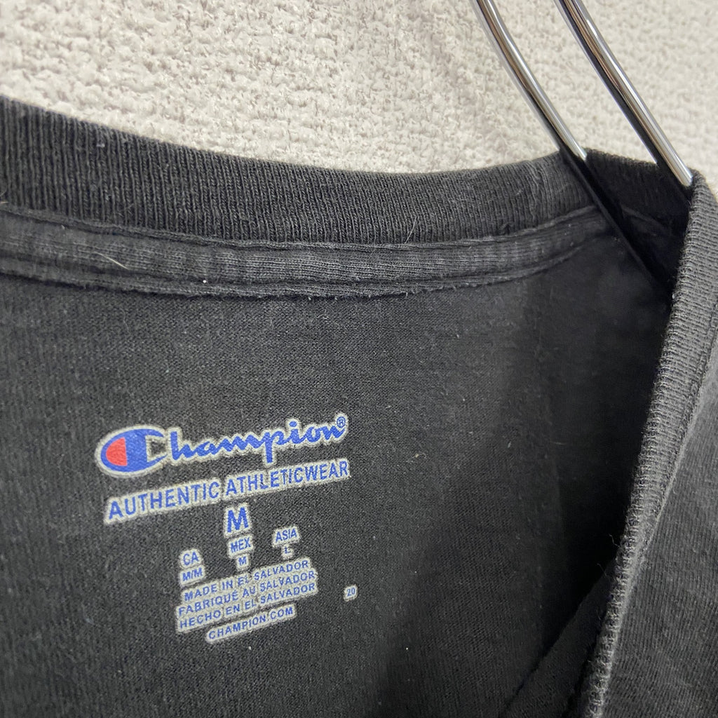 Champion　チャンピオン　NFL　Dallas Cowboys　半袖プリントTシャツ　現行　黒　ブラック　Mサイズ　古着