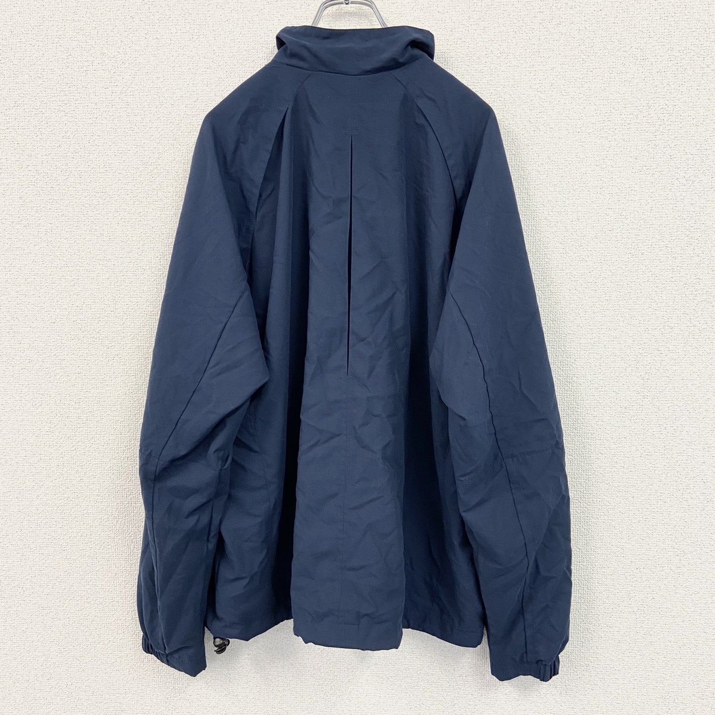 古着 used　NIKE GOLF　ナイキゴルフ　フルジップナイロンジャケット　紺　ネイビー　Lサイズ