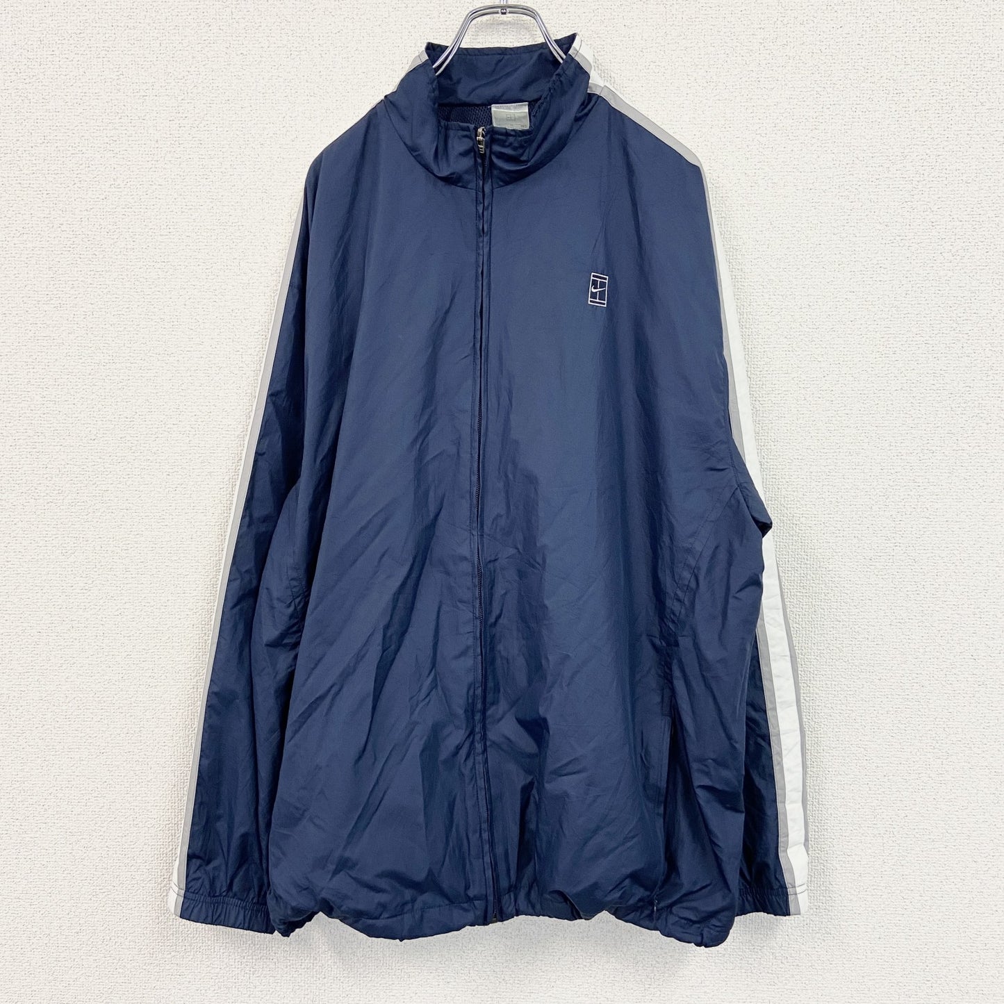 古着 used　NIKE GOLF　ナイキゴルフ　フルジップナイロンジャケット　紺　ネイビー　Lサイズ
