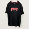 TAPOUT　タップアウト　半袖プリントTシャツ　黒　ブラック　Mサイズ　古着