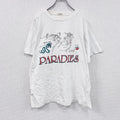 古着 used　90s　PARADIES　半袖プリントTシャツ　エロT　ヴィンテージ　白　ホワイト　