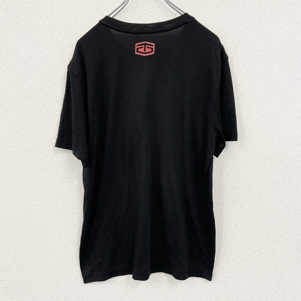 TAPOUT　タップアウト　半袖プリントTシャツ　黒　ブラック　Mサイズ　古着